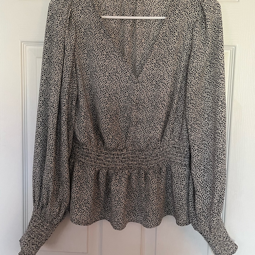 Black & White Dress Blouse